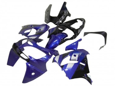 Affordable 2002-2006 Kawasaki ZX12R Motorcycle Fairings - Blue White Black