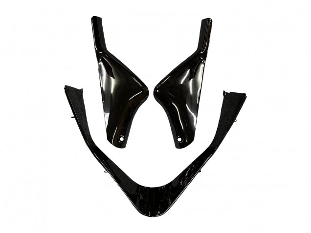 2000-2001 Kawasaki ZX9R Motorcycle Fairings - Glossy Black Blue Flame White