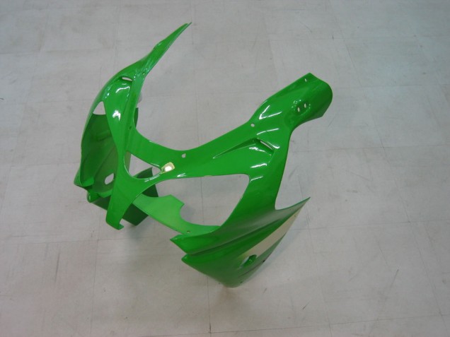 2000-2001 Kawasaki ZX9R Motorcycle Fairings - Green Silver Black