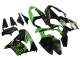 2000-2001 Kawasaki ZX9R Motorcycle Fairings - Green Black Playboy DENSO