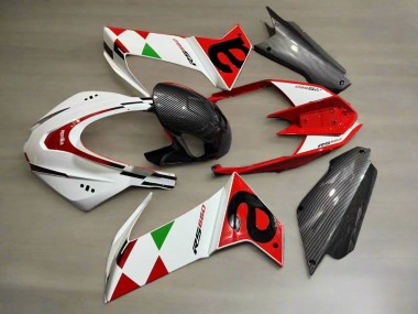 Affordable 2020-2024 Aprilia RS660 Motorcycle Fairings - White Red Black Carbon Fiber Green