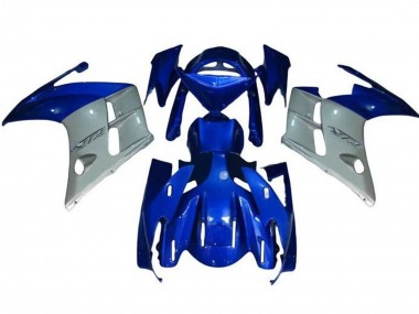 Affordable 2007-2012 Yamaha FJR1300 Motorcycle Fairings - Blue Silver