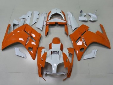 Affordable 2013-2015 Yamaha FJR1300 Motorcycle Fairings - Orange White