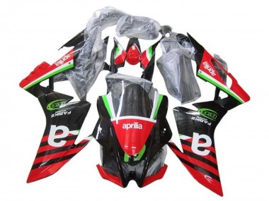 Affordable 2016-2020 Aprilia RSV4 1000 Motorcycle Fairings - Red Black Green Stripe