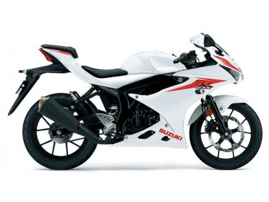 Affordable 2017-2025 Suzuki GSXR125 Motorcycle Fairings - White Red