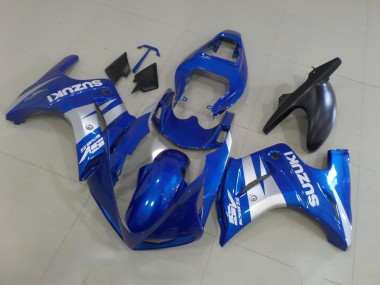 Affordable 2003-2013 Suzuki SV650 Motorcycle Fairings - Blue Silver White