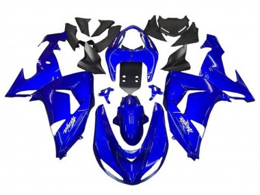 Affordable 2006-2007 Kawasaki ZX10R Motorcycle Fairings - Blue White