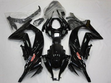 Affordable 2011-2015 Kawasaki ZX10R Motorcycle Fairings - Glossy Black Red