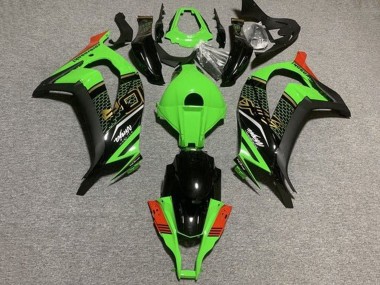 Affordable 2011-2015 Kawasaki ZX10R Motorcycle Fairings - Green Black Red Honeycomb