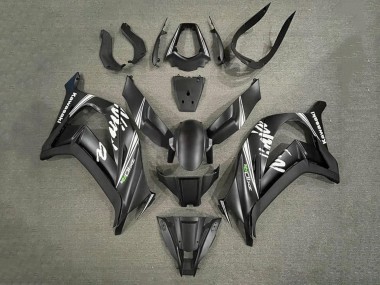 Affordable 2011-2015 Kawasaki ZX10R Motorcycle Fairings - Matte Black White