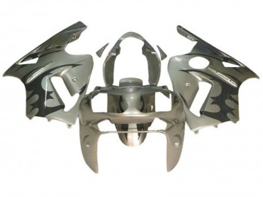 Affordable 2000-2001 Kawasaki ZX12R Motorcycle Fairings - Silver Black Tribal