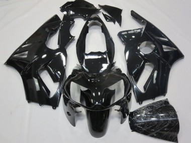 Affordable 2000-2001 Kawasaki ZX12R Motorcycle Fairings - Glossy Black