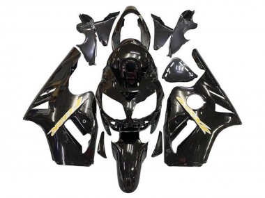 Affordable 2002-2006 Kawasaki ZX12R Motorcycle Fairing - Glossy Black Gold