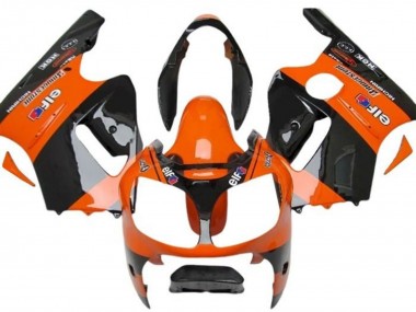 Affordable 2002-2006 Kawasaki ZX12R Motorcycle Fairings - Orange Black Elf Bridgestone