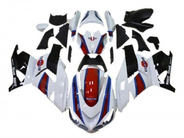 Affordable 2006-2011 Kawasaki ZX14R ZZR1400 Motorcycle Fairings - White Red Blue Black Martini