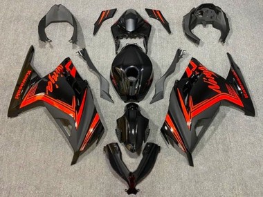 Affordable 2013-2024 Kawasaki EX300 Motorcycle Fairings - Glossy Black Matte Black Red