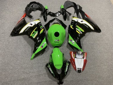 Affordable 2013-2024 Kawasaki EX300 Motorcycle Fairings - Green Black White Yellow Red