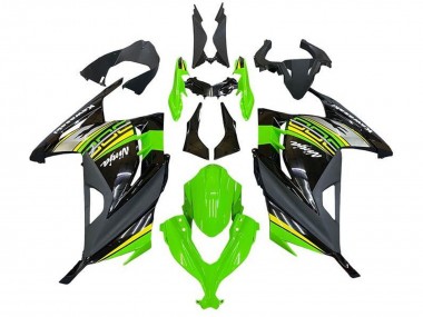 Affordable 2013-2024 Kawasaki EX300 Motorcycle Fairings - Green Black Silver Yellow