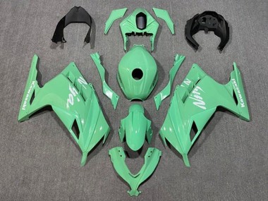 Affordable 2013-2024 Kawasaki EX300 Motorcycle Fairings - Light Green White