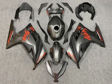 Affordable 2013-2024 Kawasaki EX300 Motorcycle Fairings - Matte Black Red
