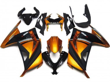 Affordable 2013-2024 Kawasaki EX300 Motorcycle Fairings - Orange Black Grey