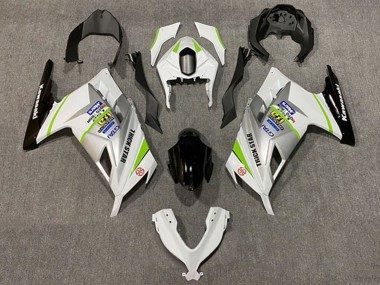 Affordable 2013-2024 Kawasaki EX300 Motorcycle Fairings - White Silver Green Black