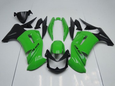 Affordable 2006-2008 Kawasaki Ninja 650 EX650 Motorcycle Fairings - Green Black