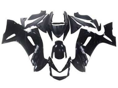 Affordable 2006-2008 Kawasaki Ninja 650 EX650 Motorcycle Fairings - Glossy Black White Ninja 650R