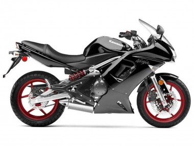 Affordable 2006-2008 Kawasaki Ninja 650 EX650 Motorcycle Fairings - Glossy Black Matte Black