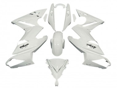 Affordable 2009-2011 Kawasaki Ninja 650 EX650 Motorcycle Fairings - White