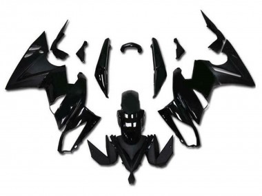 Affordable 2009-2011 Kawasaki Ninja 650 EX650 Motorcycle Fairings - Glossy Black Matte Black