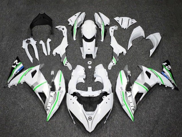 2017-2019 Kawasaki Ninja 650 EX650 Motorcycle Fairings - White Silver Green Blue