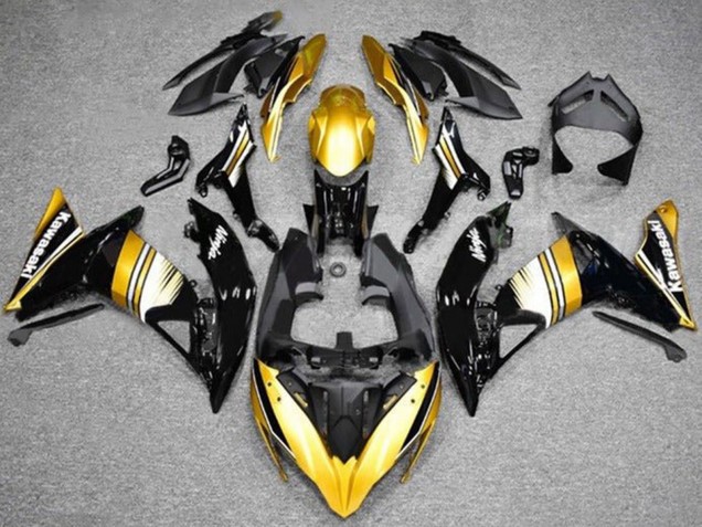2017-2019 Kawasaki Ninja 650 EX650 Motorcycle Fairings - Gold Black White