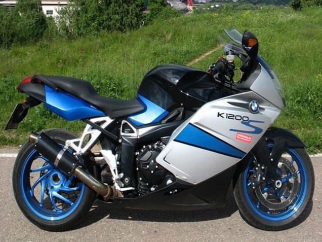 2005-2010 BMW K1200S Motorcycle Fairings - Silver Blue Black