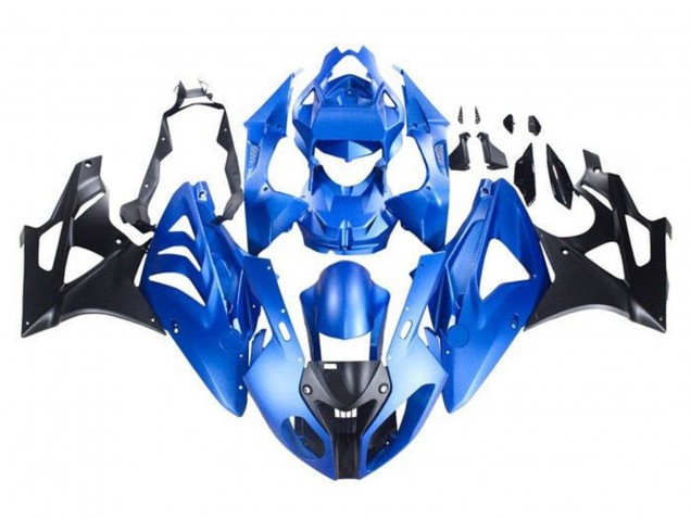 2009-2014 BMW S1000RR Motorcycle Fairing - Blue Glossy Black