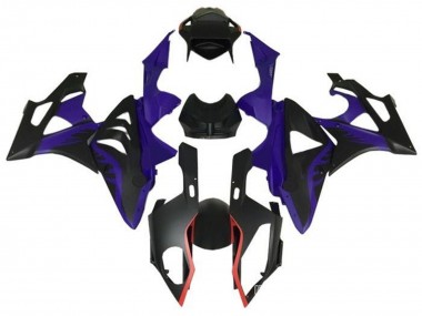 Affordable 2009-2014 BMW S1000RR Motorcycle Fairings - Purple Red Matte Black