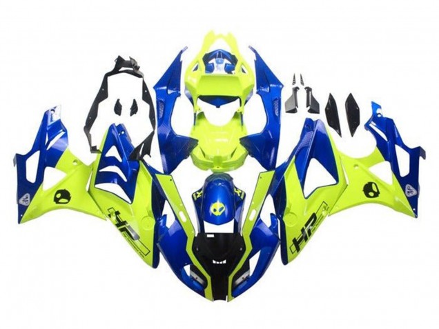 2009-2014 BMW S1000RR Motorcycle Fairings - Blue Yellow HP