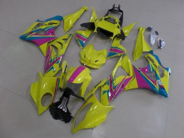 Affordable 2009-2014 BMW S1000RR Motorcycle Fairings - Yellow Pink Blue