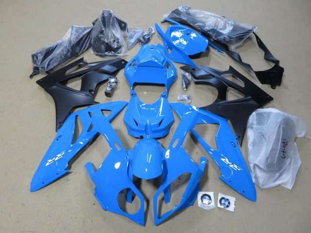 2009-2014 BMW S1000RR Bike Fairings - Blue Matte Black