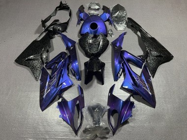 Affordable 2015-2016 BMW S1000RR Motorcycle Fairings - Purple Faux Forged Carbon Fiber