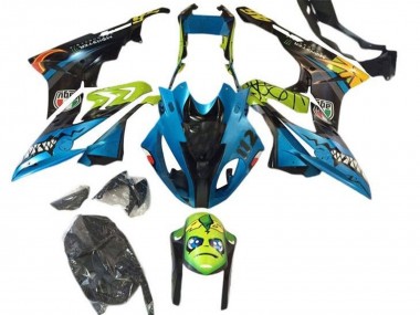 Affordable 2015-2016 BMW S1000RR Motorcycle Fairings - Yellow Blue Black Shark
