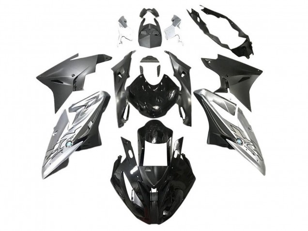 2015-2016 BMW S1000RR Motorcycle Fairings - Silver Glossy Black Matte Black