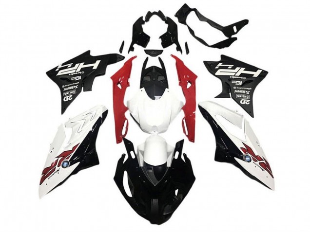 2015-2016 BMW S1000RR Motorcycle Fairings - White Red Black HP RR