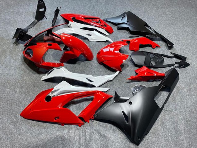 2017-2018 BMW S1000RR Motorcycle Fairings - Red White Matte Black