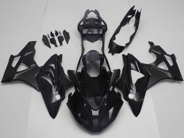 2017-2018 BMW S1000RR Motorcycle Fairings - Glossy Black Matte Black