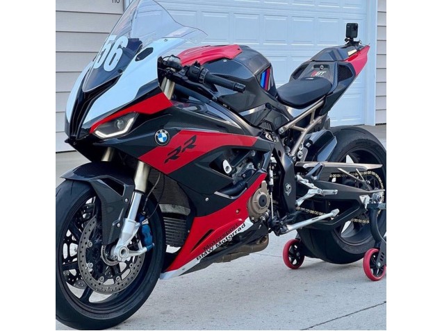 2019-2022 BMW S1000RR Motorcycle Fairings - Red Black White