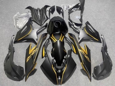 Affordable 2019-2022 BMW S1000RR Motorcycle Fairings - Matte Black Gold