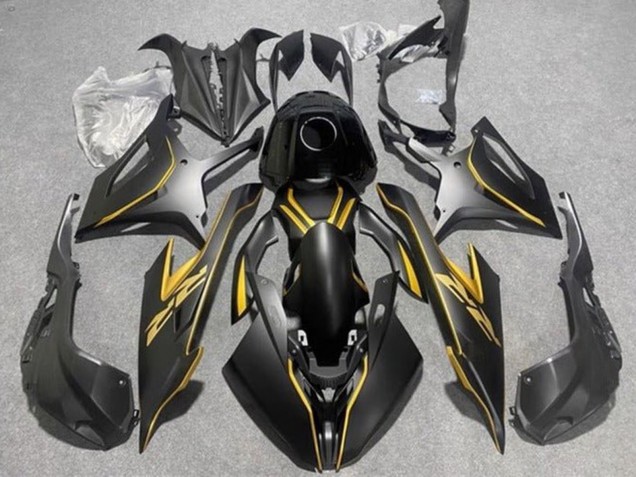 2019-2022 BMW S1000RR Motorcycle Fairings - Matte Black Gold
