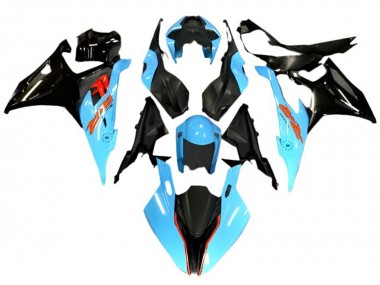 Affordable 2019-2022 BMW S1000RR Motorcycle Fairings - Light Blue Black Red