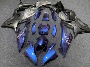Affordable 2019-2022 BMW S1000RR Motorcycle Fairings - Blue Matte Black